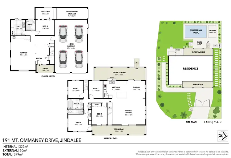 Floorplan of Homely house listing, 191 Mount Ommaney Drive, Jindalee QLD 4074