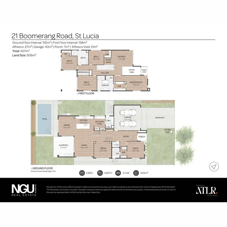 Floorplan of Homely house listing, 21 Boomerang Road, St Lucia QLD 4067