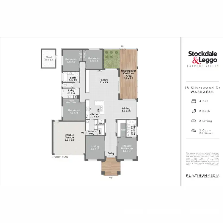 Floorplan of Homely house listing, 18 Silverwood Drive, Warragul VIC 3820