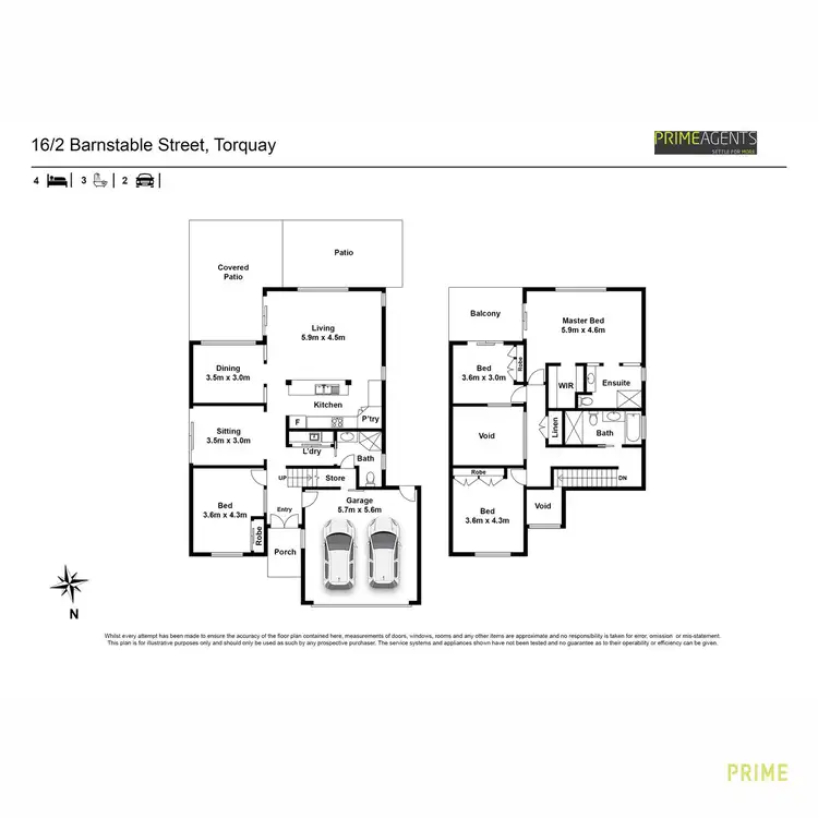 Floorplan of Homely townhouse listing, 16/2 Barnstaple Street, Torquay QLD 4655