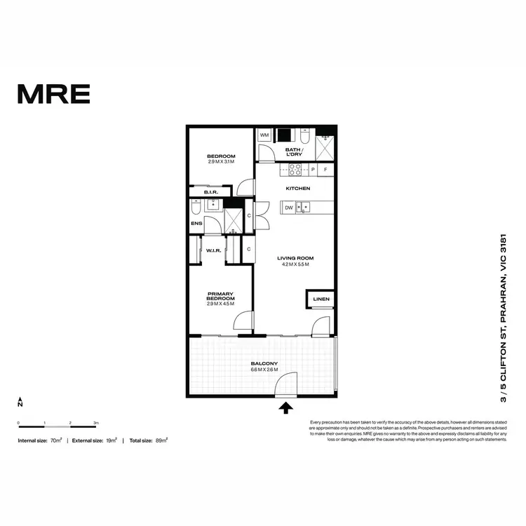 Floorplan of Homely apartment listing, 3/5 Clifton Street, Prahran VIC 3181