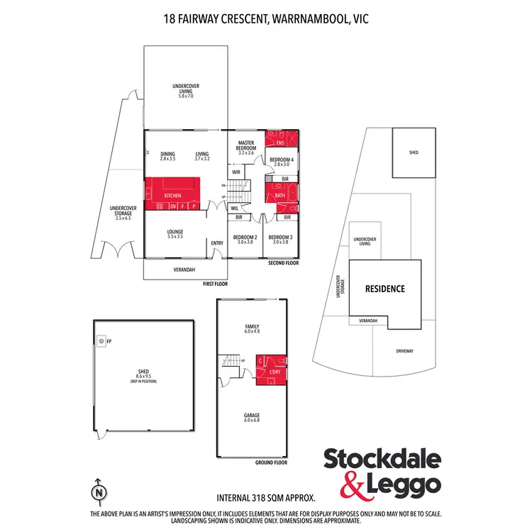 Floorplan of Homely house listing, 18 Fairway Crescent, Warrnambool VIC 3280