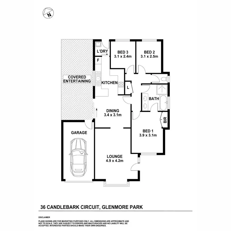 Floorplan of Homely house listing, 36 Candlebark Circuit, Glenmore Park NSW 2745