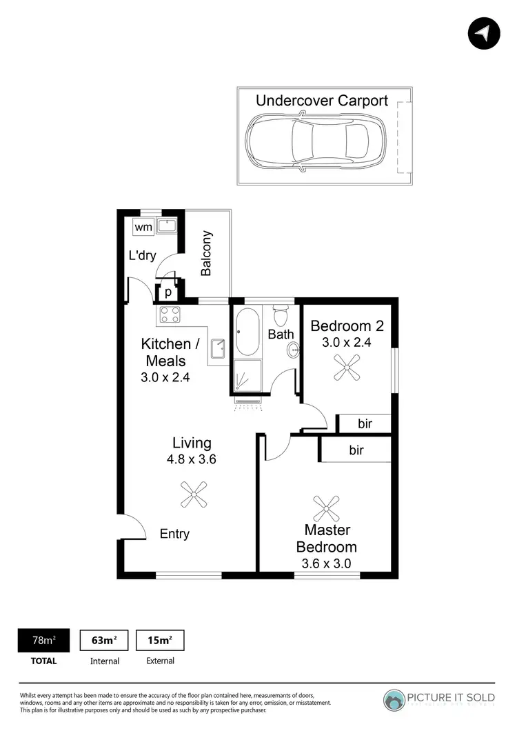 Floorplan of Homely apartment listing, 13/4 West Beach Road, West Beach SA 5024