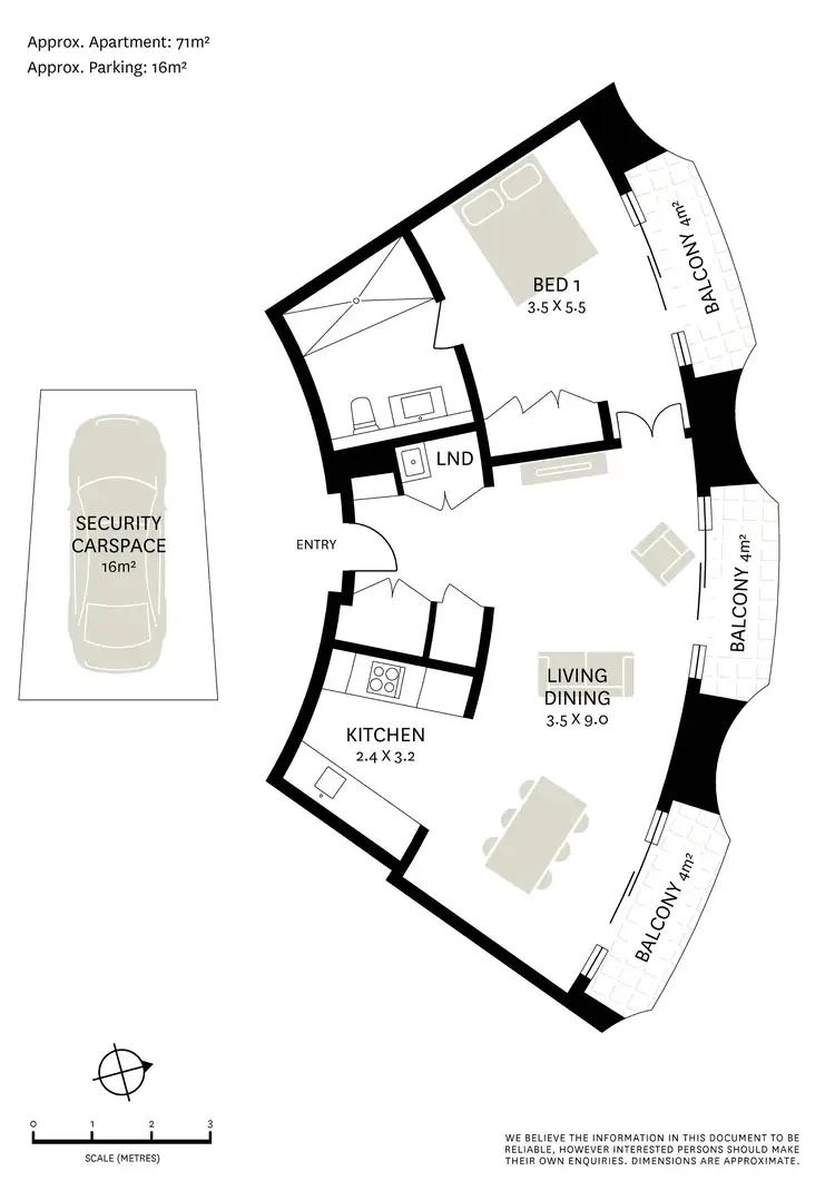 Floorplan of Homely apartment listing, 401/2 Elizabeth Bay Road, Elizabeth Bay NSW 2011