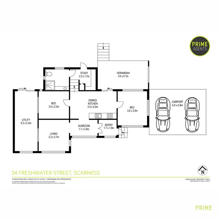 Floorplan of Homely house listing, 34 Freshwater Street, Scarness QLD 4655