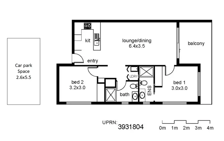 Floorplan of Homely unit listing, Address available on request