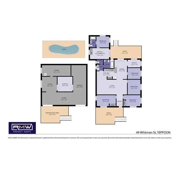 Floorplan of Homely house listing, 49 Whitman Street, Yeppoon QLD 4703