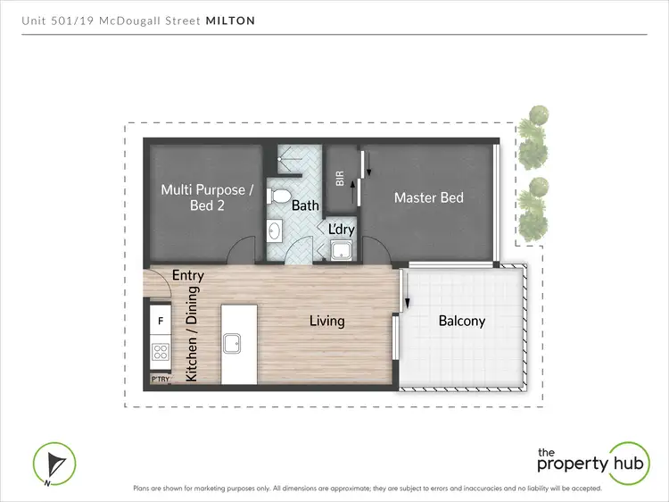 Floorplan of Homely apartment listing, 501/19 McDougall Street, Milton QLD 4064