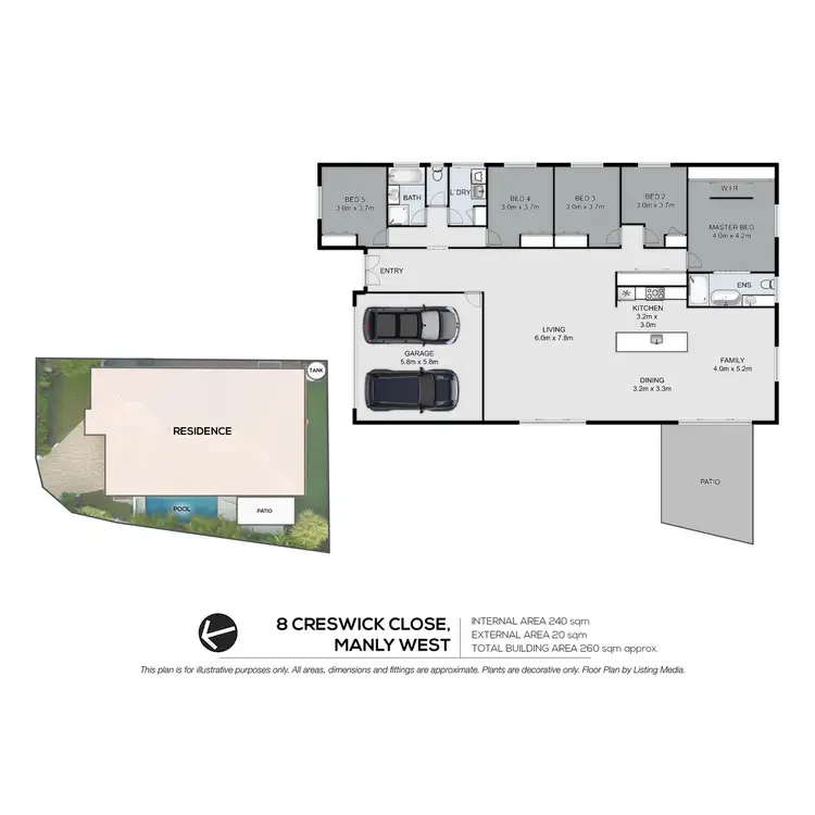 Floorplan of Homely house listing, 8 Creswick Close, Manly West QLD 4179