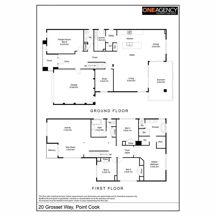 Floorplan of Homely house listing, 20 Grosset Way, Point Cook VIC 3030