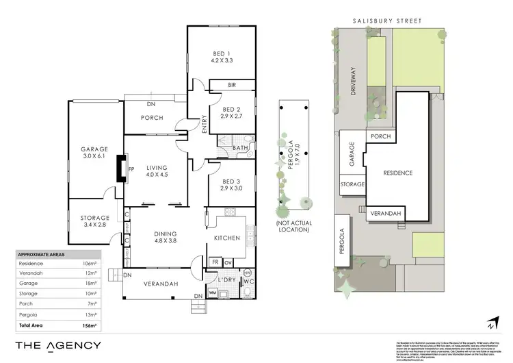 Floorplan of Homely house listing, 14 Salisbury Street, St James WA 6102