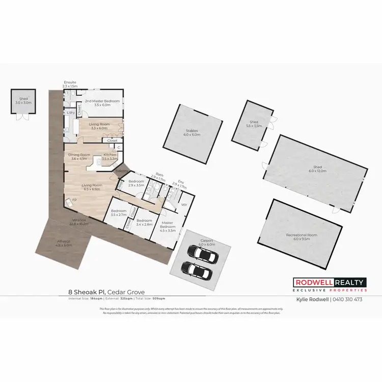 Floorplan of Homely rural property listing, 8 Sheoak Place, Cedar Grove QLD 4285
