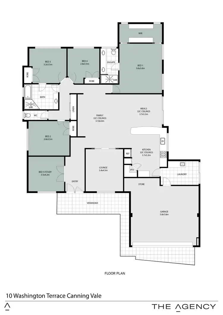 Floorplan of Homely house listing, 10 Washington Terrace, Canning Vale WA 6155