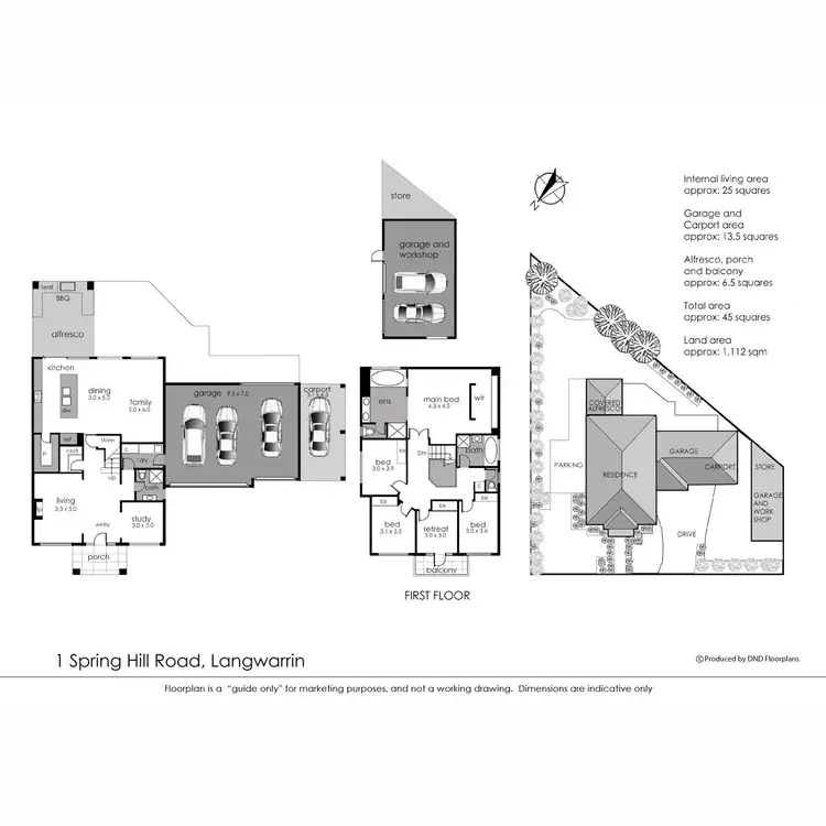 Floorplan of Homely house listing, 1 Spring Hill Road, Langwarrin VIC 3910