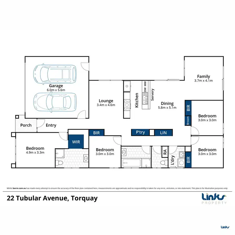 Floorplan of Homely house listing, 22 Tubular Avenue, Torquay VIC 3228