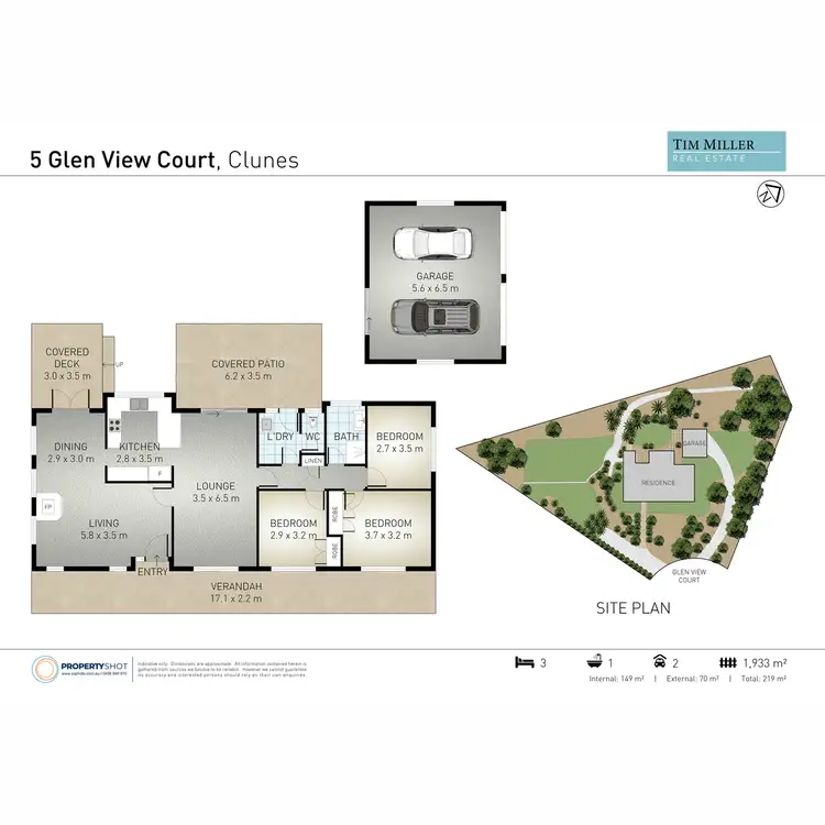 Floorplan of Homely house listing, 5 Glen View Court, Clunes NSW 2480
