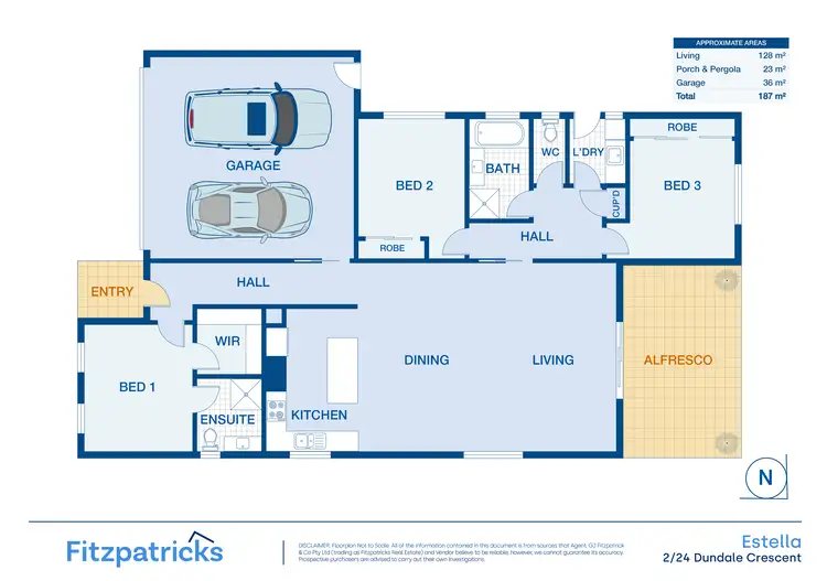 Floorplan of Homely house listing, 2/24 Dundale Crescent, Estella NSW 2650
