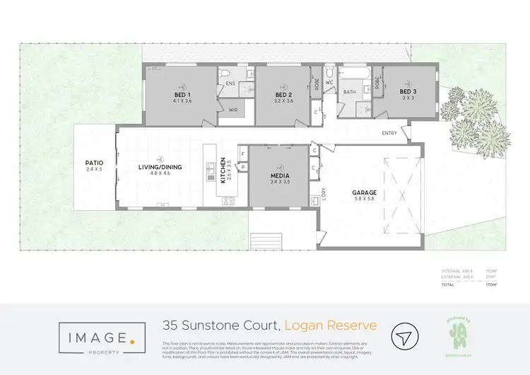 Floorplan of Homely house listing, 35 Sunstone Court, Logan Reserve QLD 4133