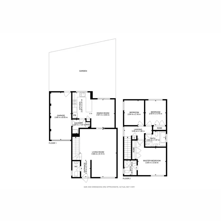 Floorplan of Homely townhouse listing, 19/2 Freeman Place, Carlingford NSW 2118