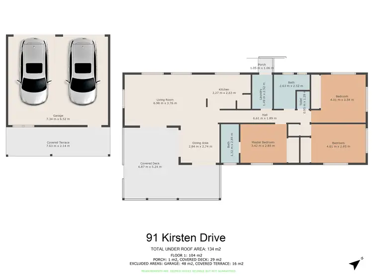 Floorplan of Homely house listing, 91 Kirsten Drive, Curra QLD 4570