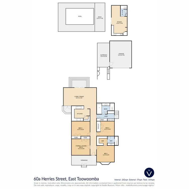 Floorplan of Homely house listing, 60A Herries Street, East Toowoomba QLD 4350