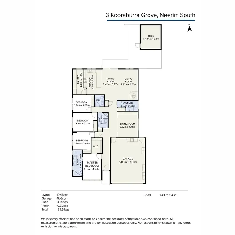 Floorplan of Homely house listing, 3 Kookaburra Grove, Neerim South VIC 3831