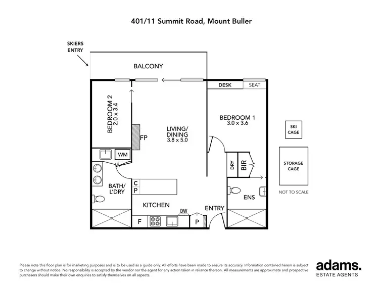 Floorplan of Homely apartment listing, 401/11 Summit Road, Mount Buller VIC 3723