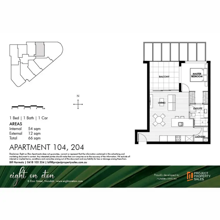 Floorplan of Homely apartment listing, 104/8 Eton Street, Nundah QLD 4012