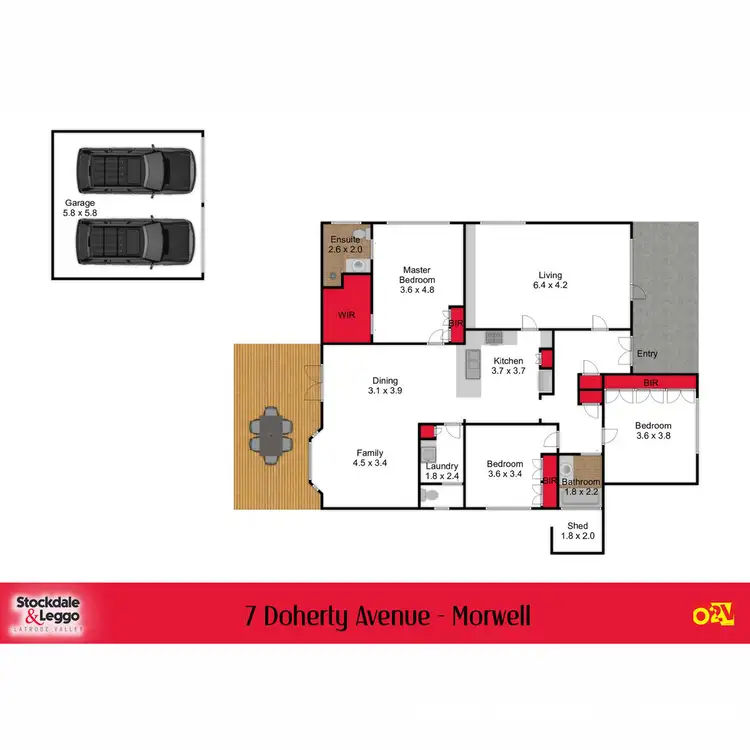 Floorplan of Homely house listing, 7 Doherty Avenue, Morwell VIC 3840
