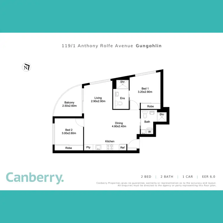 Floorplan of Homely apartment listing, 119/1 Anthony Rolfe Avenue, Gungahlin ACT 2912