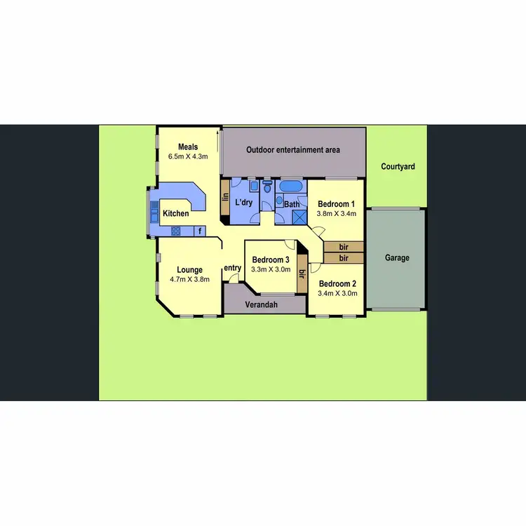 Floorplan of Homely house listing, 1 Brindalee Way, Hillside VIC 3037