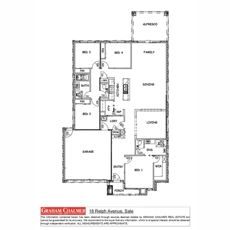 Floorplan of Homely house listing, 18 Relph Avenue, Sale VIC 3850