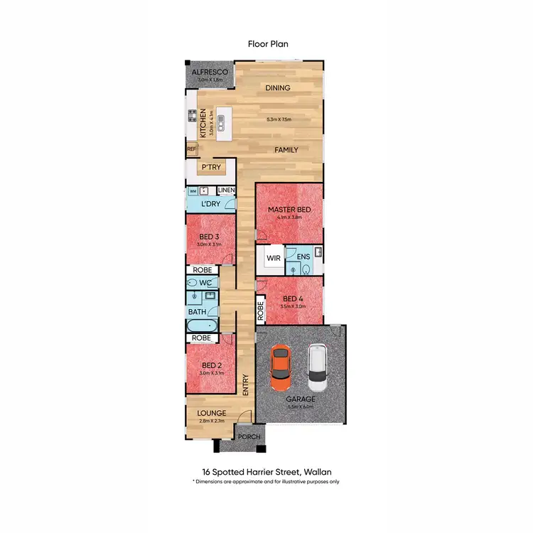 Floorplan of Homely house listing, 16 Spotted Harrier Street, Wallan VIC 3756