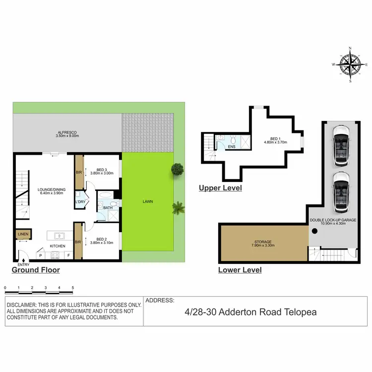Floorplan of Homely townhouse listing, 4/28-30 Adderton Road, Telopea NSW 2117