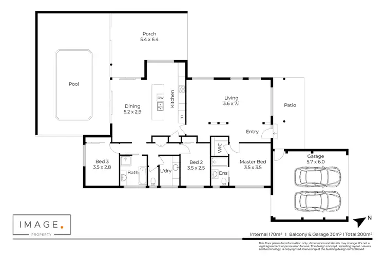 Floorplan of Homely house listing, 4 Balwyn Place, Robina QLD 4226