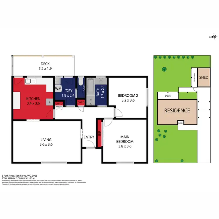 Floorplan of Homely house listing, 3 Park Road, San Remo VIC 3925