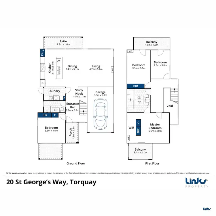 Floorplan of Homely house listing, 20 St Georges Way, Torquay VIC 3228