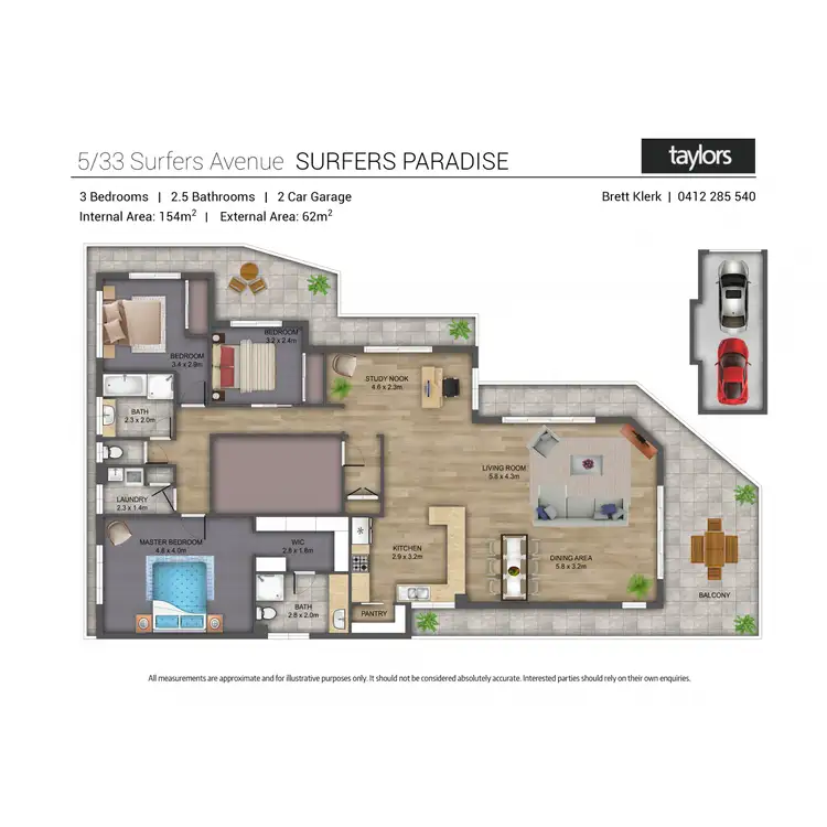 Floorplan of Homely apartment listing, 5/33 Surfers Avenue, Mermaid Waters QLD 4218