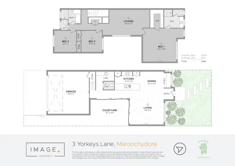 Floorplan of Homely house listing, 3 Yorkeys Lane, Maroochydore QLD 4558