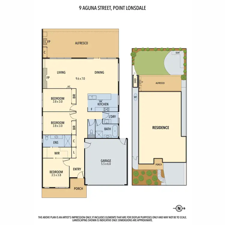 Floorplan of Homely house listing, 9 Aguna Street, Point Lonsdale VIC 3225