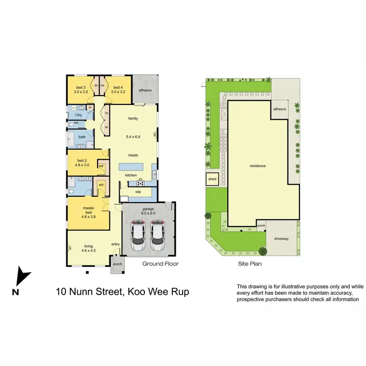 Floorplan of Homely house listing, 10 Nunn Street, Koo Wee Rup VIC 3981