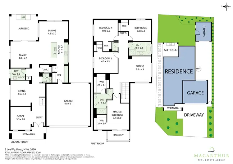 Floorplan of Homely house listing, 3 Lee Way, Lloyd NSW 2650