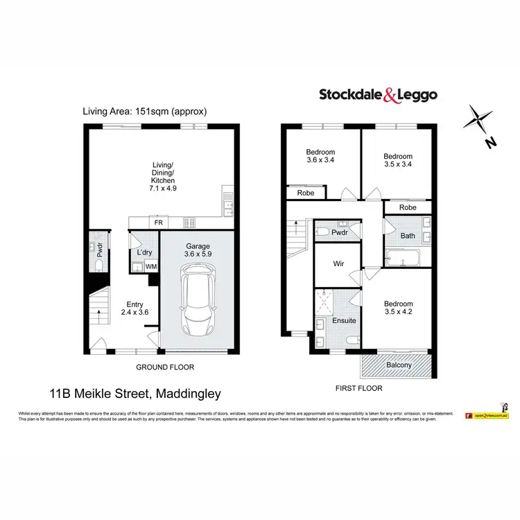 Floorplan of Homely townhouse listing, 11B Meikle Street, Maddingley VIC 3340