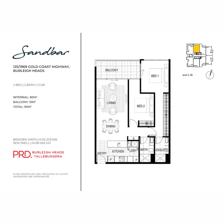 Floorplan of Homely apartment listing, 125/1969 Gold Coast Highway, Burleigh Heads QLD 4220