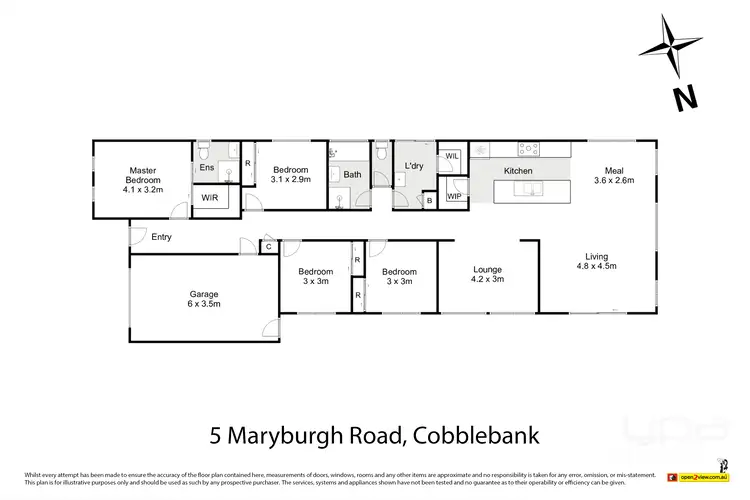 Floorplan of Homely house listing, 5 Maryburgh Road, Cobblebank VIC 3338