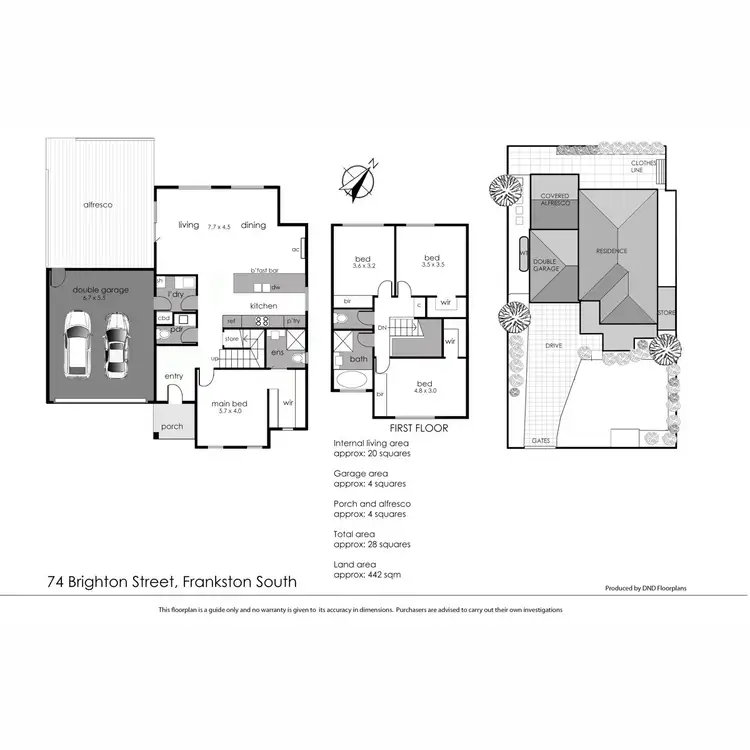 Floorplan of Homely house listing, 74 Brighton Street, Frankston South VIC 3199