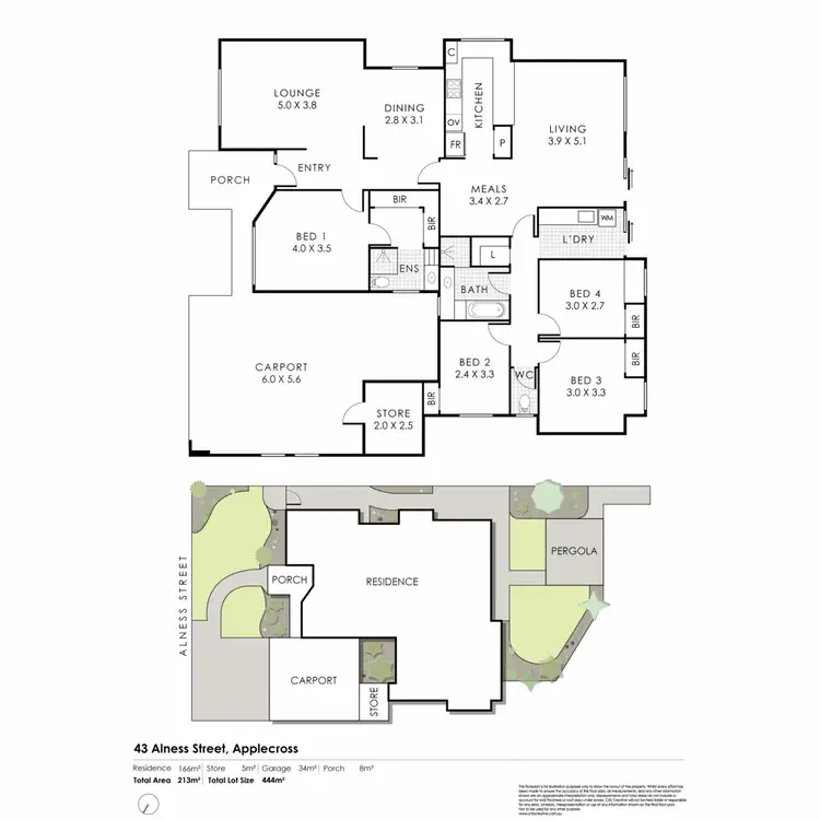 Floorplan of Homely house listing, 43 Alness Street, Applecross WA 6153