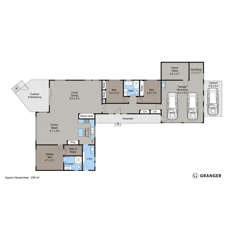 Floorplan of Homely house listing, 44 Riley Street, Mccrae VIC 3938