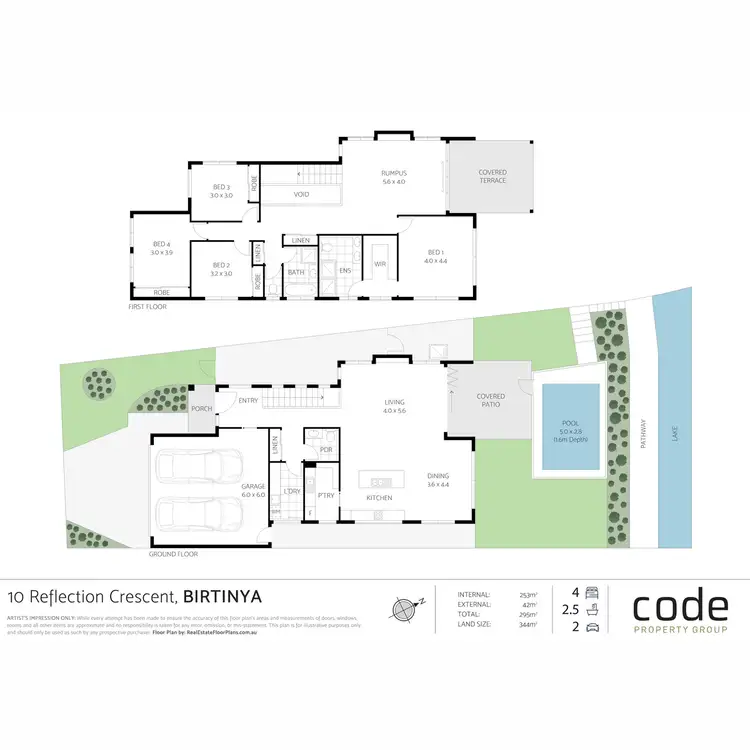 Floorplan of Homely house listing, 10 Reflection Crescent, Birtinya QLD 4575